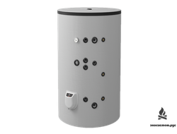 Комбинированный напольный водонагреватель 750л, с двумя теплообменниками, эмалированный