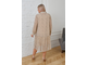 Комфортное платье свободного силуэта из легкого шифона Арт. 1348 (цвет бежевый) Размеры 54-66
