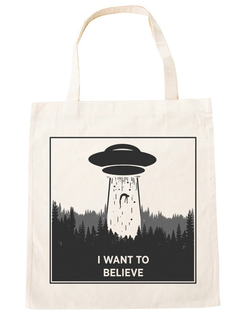 Сумка-шоппер I Want to Believe Бежевый