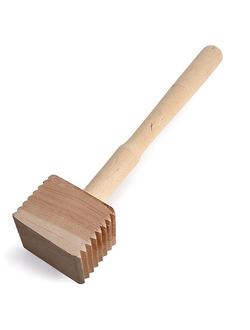 Молоток для отбивания мяса дерев. d=7 см. 31 см. бук