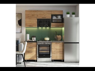 Кухонный гарнитур &quot;Аризона&quot; (1600) Белый,Дуб Золотой