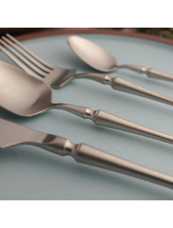 Ложка чайная 15 см матовое серебро