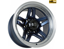 Комплект дисков R16 9,0J ET-30 6*139,7 Sakura Wheels R3917 Синий с полированным ободом (№ 255)