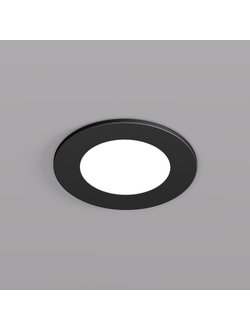 Точечный встраиваемый влагозащищенный светильник Denkirs DK3101-BK