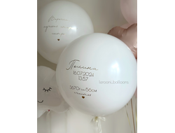 Шар с надписью