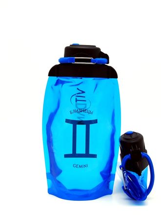 Складная бутылка для воды объем 500 мл арт. B050BLS-1207 знак зодиака GEMINI/БЛИЗНЕЦЫ