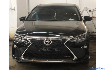 Обвес Toyota Camry в стиле Lexus + тюнинг фары