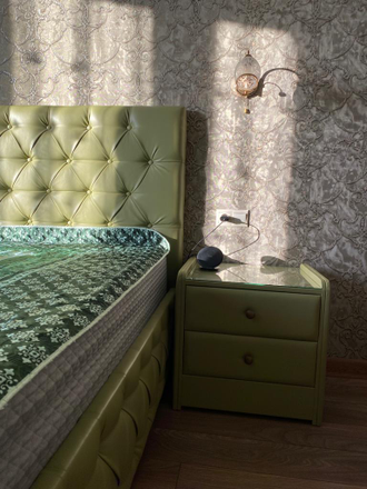 Кровать "Фрейлина" графитового цвета