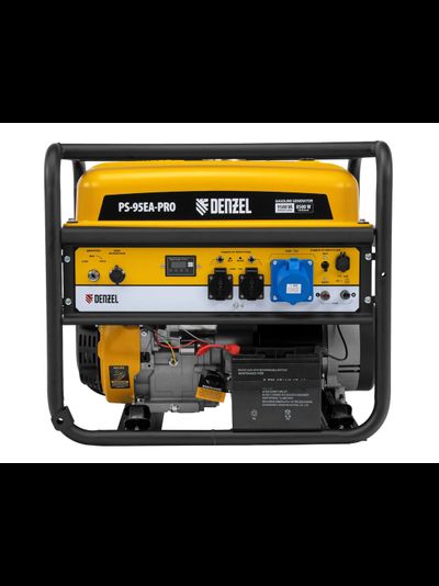 Бензиновый генератор Denzel ps-95ea-pro, 9.5 квт, 230 в, 40 л, разъём ats, электростарт 946935
