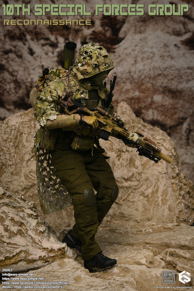 Разведчик спецназа США - Коллекционная ФИГУРКА 1/6 10TH SPECIAL FORCES GROUP Reconnaissance (26063) - Easy&Simple