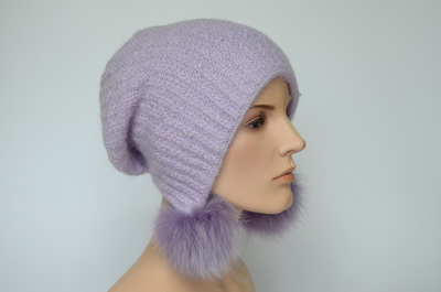 Визио италия шапка лавандового цвета