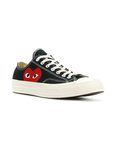 Converse comme des garcons low black hot sale