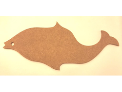 Заготовка Рыба 170*400 плоская из мдф для росписи
