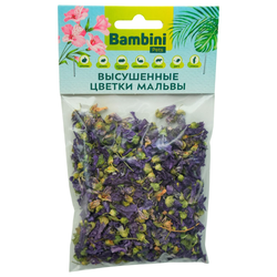 Bambini Pets (Бамбини Петс) Лакомство высушенные цветы мальвы для грызунов и кроликов, 10 г