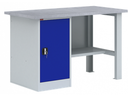 Металлический однотумбовый верстак с тумбой ВП - 2/1.2, ВП - 2, ВП - 2/1.6