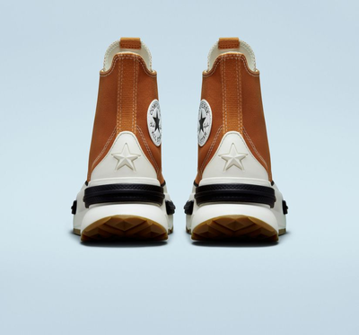 Кеды Converse Run Star Legacy CX оранжевые высокие на платформе