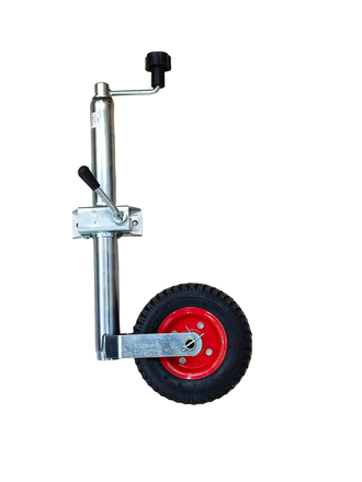 Опорное колесо пневматическая шина с кронштейном "Коробочка" 200 мм