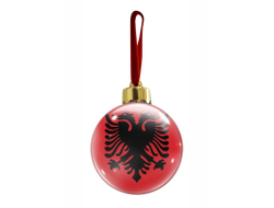 Новогодний ёлочный шар Албания