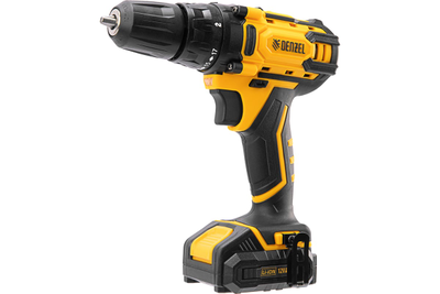 Дрель-шуруповерт аккумуляторная CDL-12-02BM, Li-Ion, 12 В, 2 акк. Denzel [56680]
