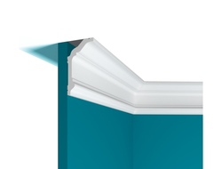 Карниз потолочный Перфект Plus Р92, из дюрополимера, под покраску, 2 метра