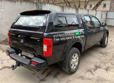 Кунг N-design на Great Wall Wingle 7 в черном цвете и с форточками на окнах от АвенджерУрал