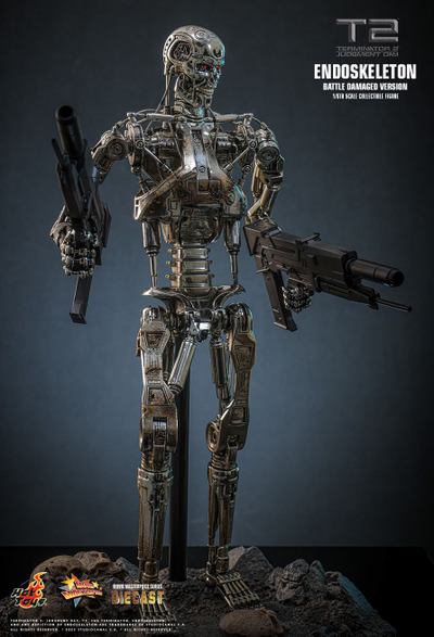 ПРЕДЗАКАЗ - Терминатор-эндоскелет (Terminator 2: Judgment Day) - Коллекционная фигурка 1/6 Endoskeleton (Battle Damaged Version) (MMS840D77) - Hot Toys ?ЦЕНА: 59800 РУБ.?