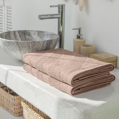 Полотенце Verossa Wave Texture Молочный шоколад 50х90