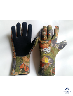 Перчатки неопреновые 7мм AquaDiscovery "Camo" ОП р.L