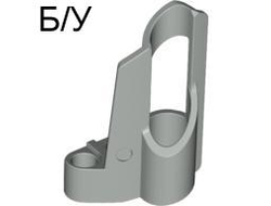 ! Б/У - Technic, Panel Fairing # 6 Small Short, Large Hole, Side B, Light Gray (32528 / 4154860 / 4199347) - Б/У