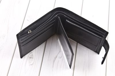 Кожаное портмоне Arrone black (арт. 7411-01)