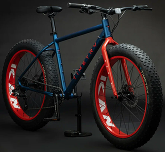 Велосипед Фэтбайк TT222/ 8ск 26х4 синий рама 19,5"