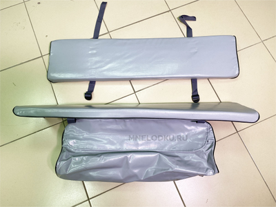 Комплект мягких накладок 101-24 серые ПВХ