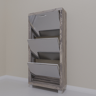 Обувница Айрон-3 (фасад Зеркало)