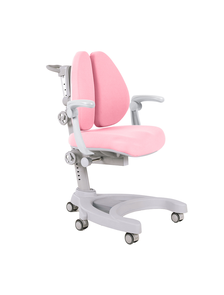 Детское эргономичное кресло Cubby Aranda Grey с подлокотниками + розовый чехол в подарок