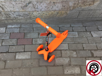 Трехколесный самокат Scooter Mini Оранжевый