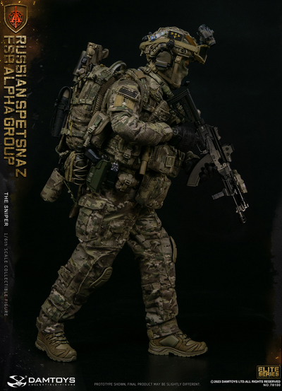 Снайпер спецназа "Альфа"  - Коллекционная ФИГУРКА 1/6 scale RUSSIAN SPETSNAZ FSB ALPHA GROUP SNIPER (78100) - DAMTOYS