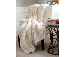 Плед из эко-меха Снежный барс