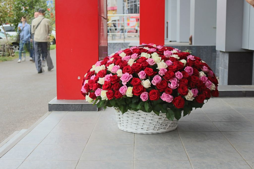 Букет 201 роза микс