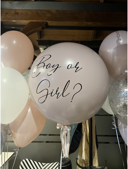 Гендер шар Boy or Girl (пыльная роза)