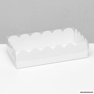 Коробка для печенья Белая 10 х 20 х 5 см