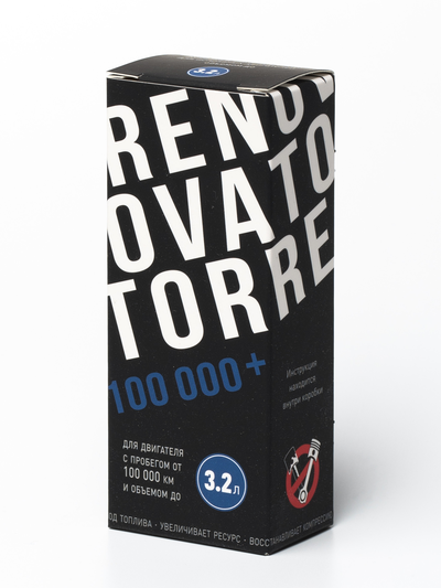 Добавка для увеличения ресурса двигателя с пробегом от 100 000 км и объемом до 3,2 л RENOVATOR