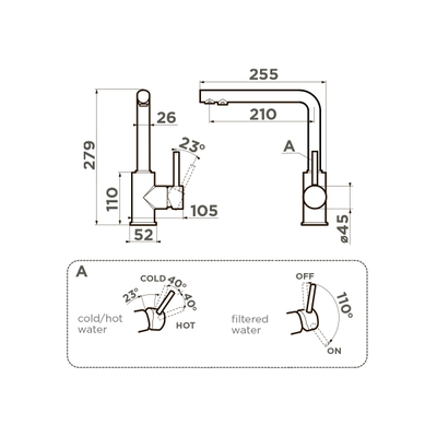 Смеситель OMOIKIRI NAKAGAWA 2 PLUS LG