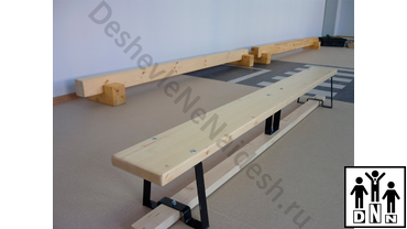 скамья гимнастическая на металлических ножках