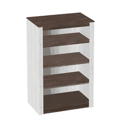 Даллас спальня Стеллаж открытый Дуб Винтерберг / Таксония 900 ? 410 ? 1390 мм