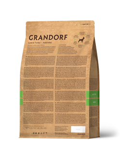 Grandorf (Грандорф): сухой корм для собак мини-пород Ягненок с индейкой, 3 кг