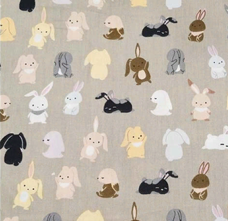 Наволочка на молнии к подушке Биосон С 220 см поплин рисунок Кролики