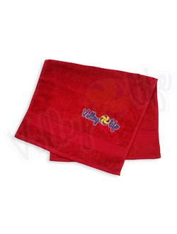 Полотенце маленькое красное