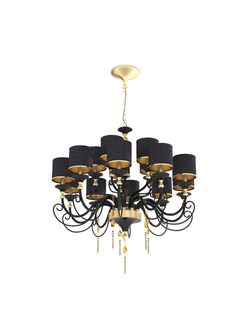 потолочные Люстра Jago NCS 456 NERO ORO