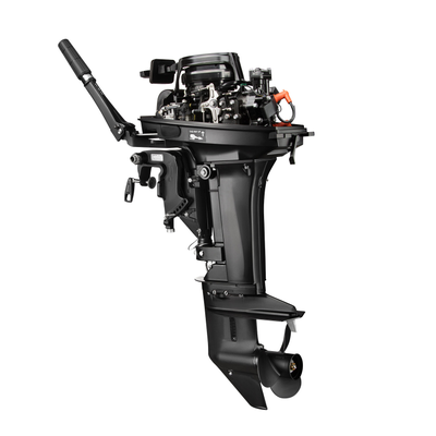 Лодочный мотор GLADIATOR G9.9PRO FHS BLACKLINE сняли колпак