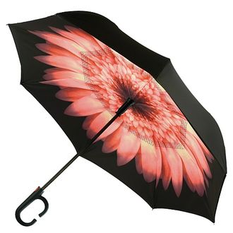Обратный полуавтоматический умный зонт, цветной с рисунком